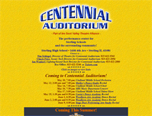 Tablet Screenshot of centennialauditorium.org